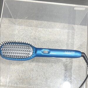 BaByliss Metallic Blue Heated Straightening Brush